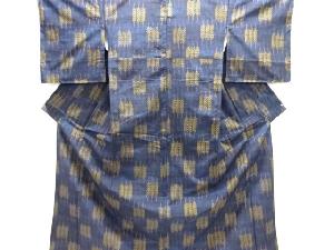 抽象模様織り出し手織り紬着物